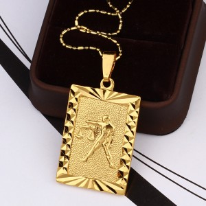 Zodiaka zīmes kuloni 3,5*2,5 cm, zelta pārklājums 24 karāti, ATLAIDE 40% (cena ar atlaidi-4.14€)