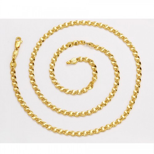 Smalka ķēdīte, zelta pārklājums 24 karāti, garums 50-55 cm