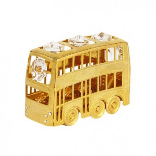 Autobuss ar krāsainiem Swarovski kristāliem